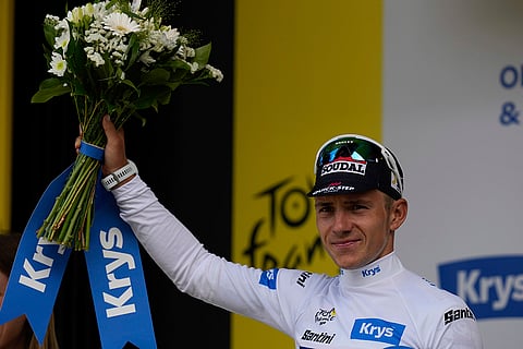 Remco Evenepoel, best young rider of Stage 4